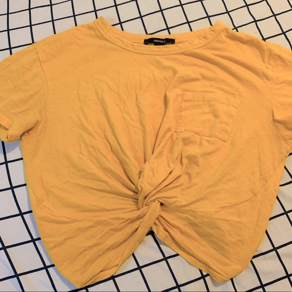 Yellow Crop Top